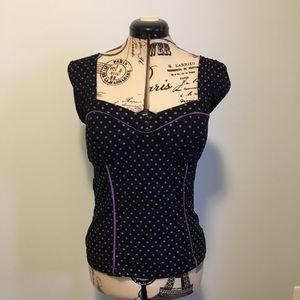 Purple Polka Dot Shirt